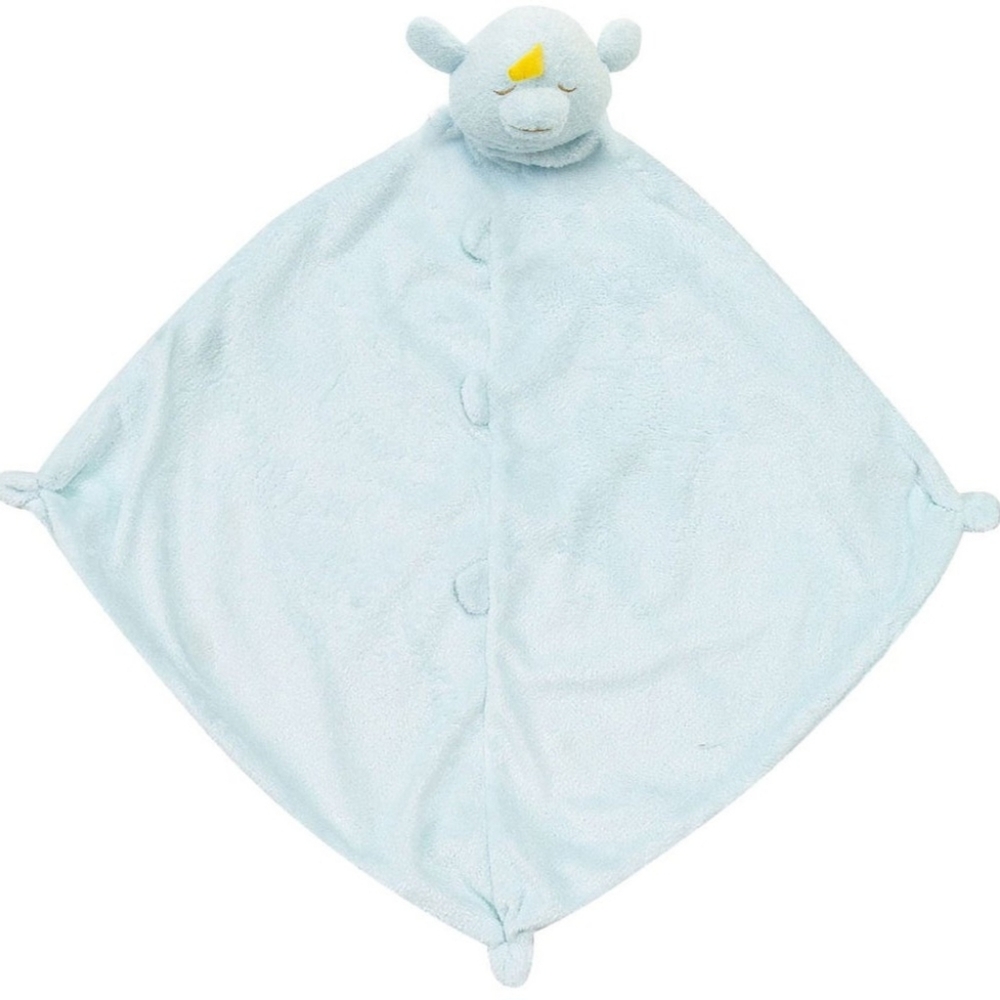 Angel Dear Blue Narwhal Lovie Blankie Soft Plush Lovey Security Blanket
